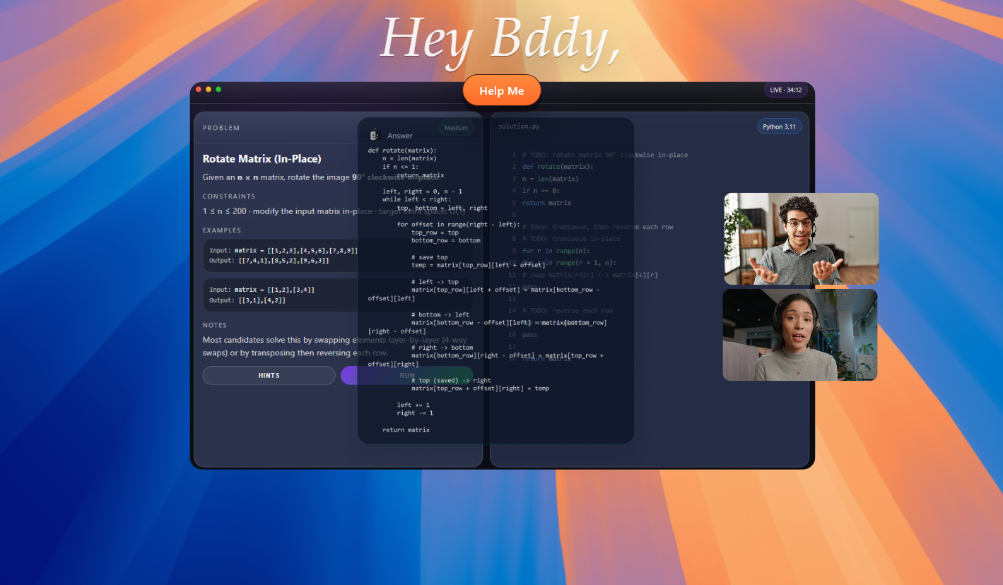 bddy product interface
